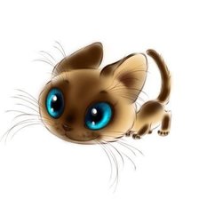 Схема вышивки «Милый котик»