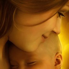 Схема вышивки «Мама и малыш»