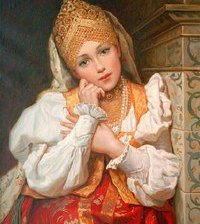 Схема вышивки «Русская красавица»