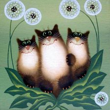 Схема вышивки «Очаровательные котейки Александра Зотова»