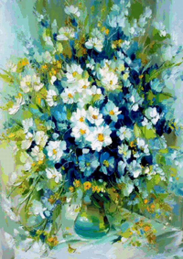 Натюрморт Сергеев - живопись, цветы, натюрморт - предпросмотр