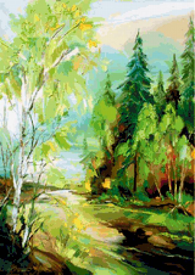 Пейзаж Сергеев - пейзаж, живопись - предпросмотр