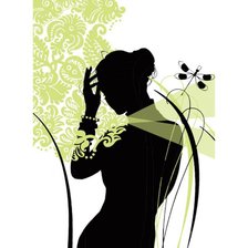 Схема вышивки «силуэтное»