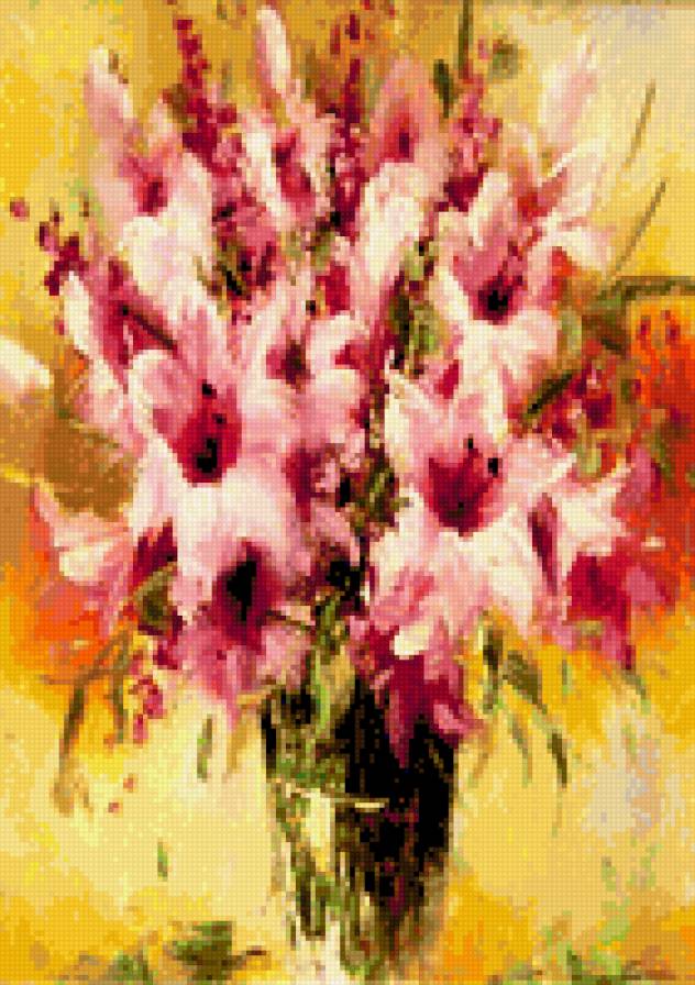 Цветы - натюрморт, цветы, живопись - предпросмотр
