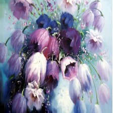 Схема вышивки «Тюльпаны»