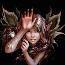 Схема вышивки «нимфа»