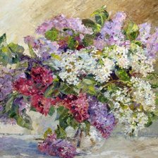 Схема вышивки «Сирень»