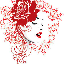 Схема вышивки «девка»