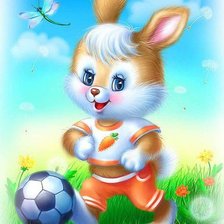 Схема вышивки «зайка Знайка»