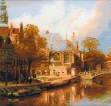 Схема вышивки «Старый город»