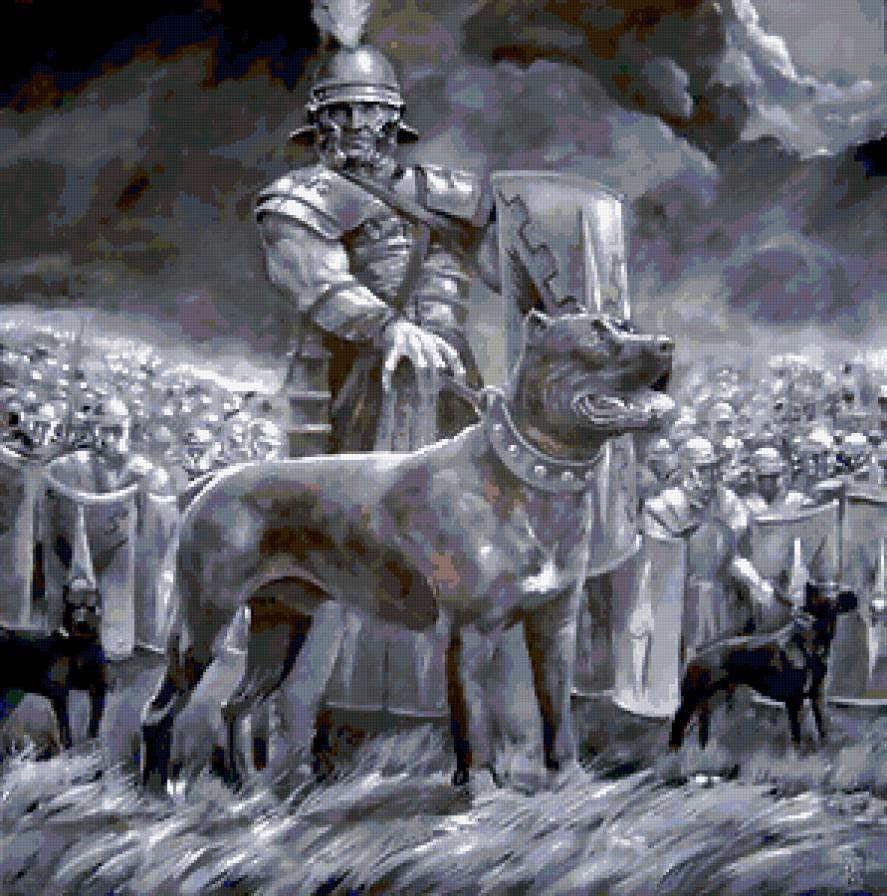 Римляне и собаки - собака, римляне, люди - предпросмотр