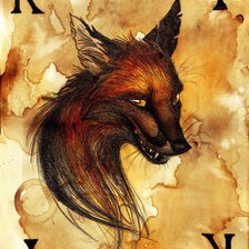 Схема вышивки «Лис»