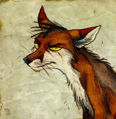 лис - уставший, лис - оригинал