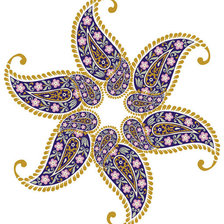 Схема вышивки «Индийский мотив»