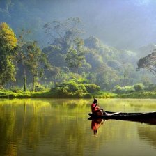 Схема вышивки «пейзаж»