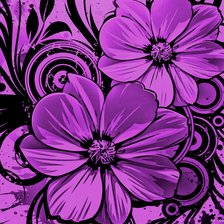 Схема вышивки «розовый узор»