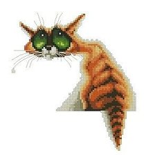 Схема вышивки «уматовый кот»