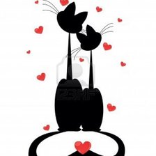 Схема вышивки «коты»