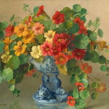 Схема вышивки «настурция»