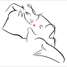 Схема вышивки «поцелуй»