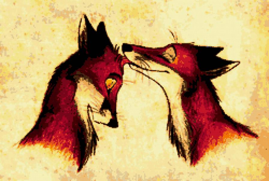 нежность - лис, нежность, лиса, любовь - предпросмотр