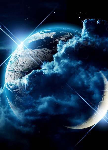 Космос - рассвет, космос - оригинал