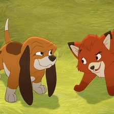 Схема вышивки «Лис и Пес»