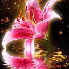 Схема вышивки «лилии»