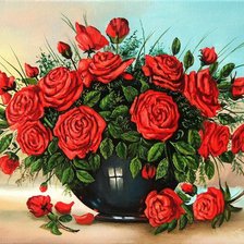 Схема вышивки «розы»