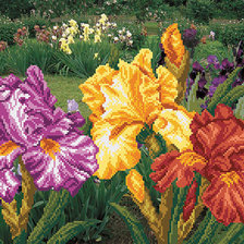 Схема вышивки «Радужный сад»