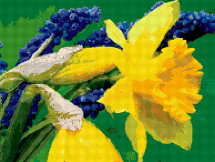 цветы - цветочная подушка - предпросмотр