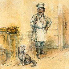 Схема вышивки «Кот и повар»