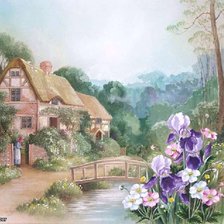 Схема вышивки «Пейзаж»