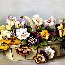 Схема вышивки «Анютки»