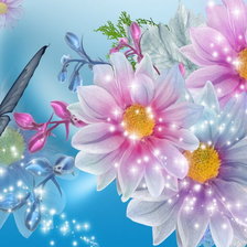 Схема вышивки «цветы»