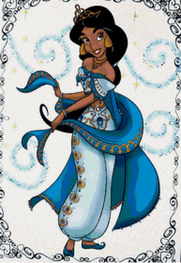 жасмин - мультяшки, алладин, детская, дисней, принцесса, детям, мультик - предпросмотр