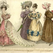 Схема вышивки «Дамы»