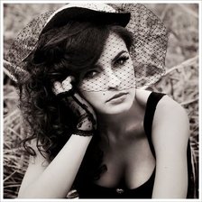 Схема вышивки «девушка»