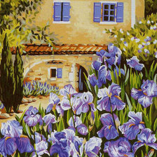 Схема вышивки «Ирисы»