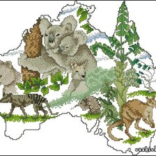 Схема вышивки «австралия»