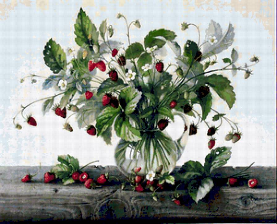 Земляника - натюрморт, земляника, ягоды - предпросмотр