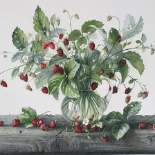 Схема вышивки «Земляника»