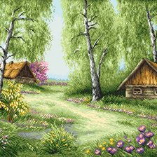 Схема вышивки «серия "пейзажы"»