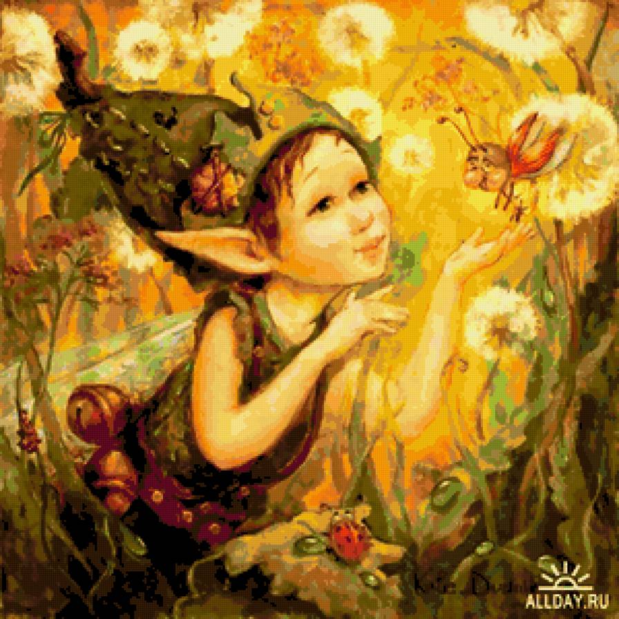 эльф - пчела, эльф - предпросмотр