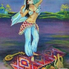 Схема вышивки «восточный танец»