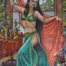 Схема вышивки «восточный танец»