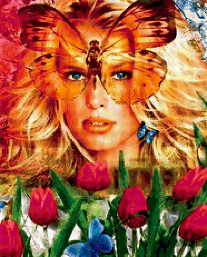 Девушка весна - девушка - предпросмотр