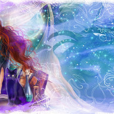 Схема вышивки «ведьма»