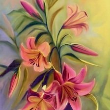 Схема вышивки «лилия»