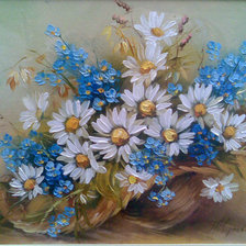 Схема вышивки «полевые цветы»